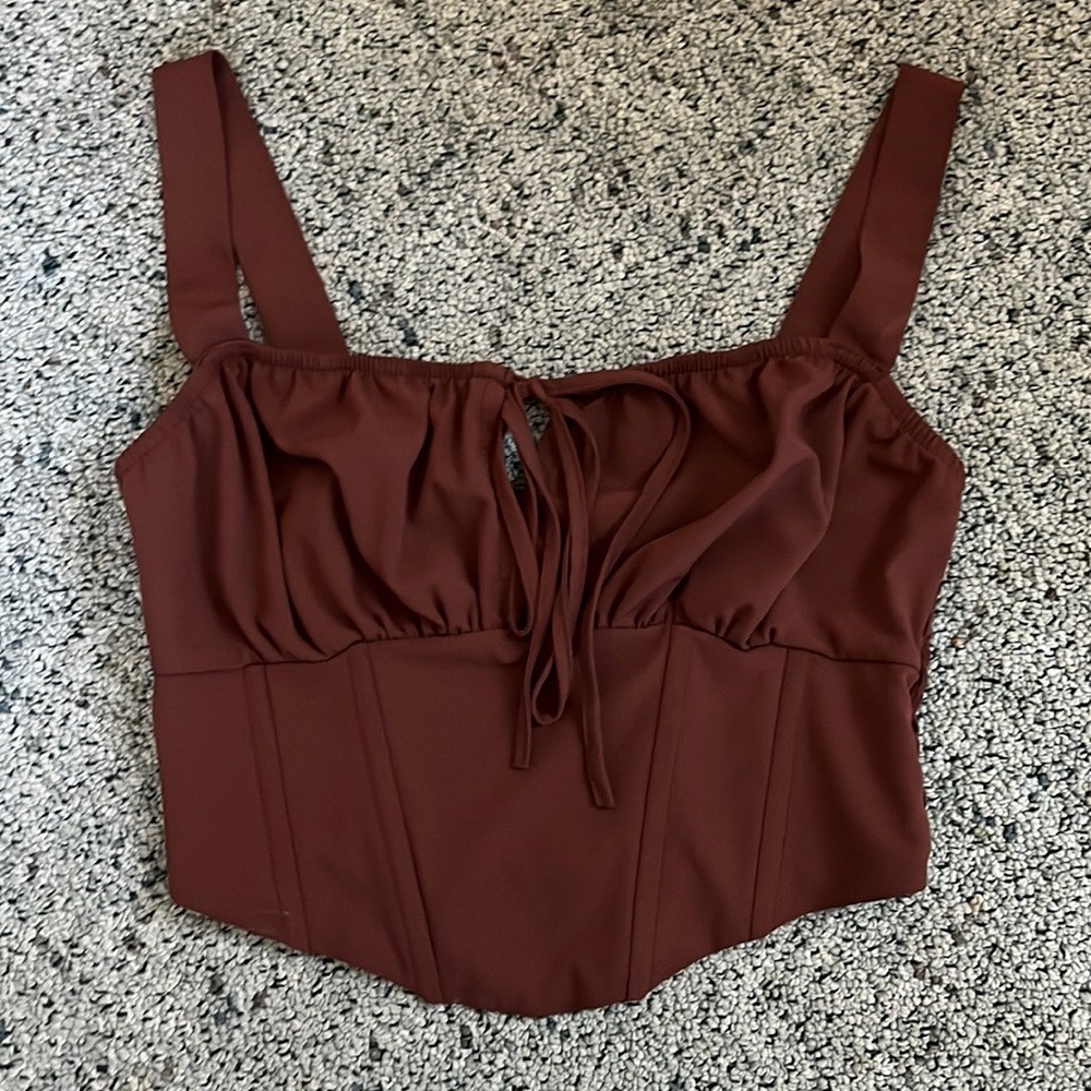 Corset style tank top